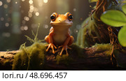 tree spring peeper frog ai generated. Стоковое AI-изображение, AI-художник Vectorwin / Фотобанк Лори