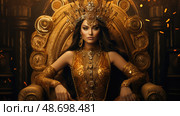 royal gold crown queen ai generated. Стоковое AI-изображение, AI-художник Vectorwin / Фотобанк Лори
