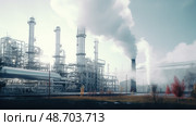 tanks nitrogen plant ai generated. Стоковое AI-изображение, AI-художник Vectorwin / Фотобанк Лори