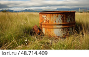 oxidation rusting metal ai generated. Стоковое AI-изображение, AI-художник Vectorwin / Фотобанк Лори