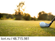 Sport and lifestyle, golf player playing in a golf club. Стоковое фото, фотограф Sebastian Duda / PantherMedia / Фотобанк Лори
