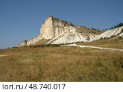 Белая скала (Ак-Кая). Республика Крым, Белогорский район (2023 год). Стоковое фото, фотограф Щеголева Ольга / Фотобанк Лори