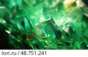 malachite green crystals ai generated. Стоковое AI-изображение, AI-художник Vectorwin / Фотобанк Лори