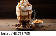 coldbrew coffee float ai generated. Стоковое AI-изображение, AI-художник Vectorwin / Фотобанк Лори