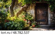 quaint doors closing ai generated. Стоковое AI-изображение, AI-художник Vectorwin / Фотобанк Лори