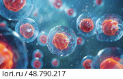 Embryonic stem cell. Стоковое AI-изображение, AI-художник Anastasy Yarmolovich / Фотобанк Лори