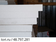 Styrofoam or polystyrene material. Стоковое фото, фотограф Александр Поташев / Фотобанк Лори