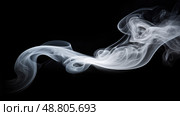 plume white smoke black background ai generated. Стоковое AI-изображение, AI-художник Vectorwin / Фотобанк Лори