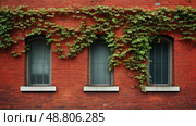 building victorian wall ai generated. Стоковое AI-изображение, AI-художник Vectorwin / Фотобанк Лори