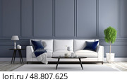 modern wainscoting wall ai generated. Стоковое AI-изображение, AI-художник Vectorwin / Фотобанк Лори