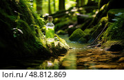 imge cork message in a bottle ai generated. Стоковое AI-изображение, AI-художник Vectorwin / Фотобанк Лори