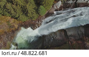 Krimml Waterfalls in Austrian Alps. Стоковое видео, видеограф Михаил Коханчиков / Фотобанк Лори