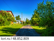 Дорога в деревне. Стоковое фото, фотограф Илья Старков / Фотобанк Лори