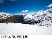 Cable car on the mount Cheget. Стоковое фото, фотограф Юлия Белоусова / Фотобанк Лори
