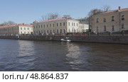 Катер. Стоковое видео, видеограф Клопотовская Мария / Фотобанк Лори