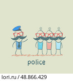 Police said the criminals. Стоковая иллюстрация, агентство Ingram Publishing / Фотобанк Лори