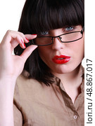 Seductive brunette. Стоковое фото, агентство Ingram Publishing / Фотобанк Лори
