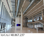 Hall in the new building of the Israel National Academy of Arts Bezalel. Редакционное фото, фотограф Irina Opachevsky / Фотобанк Лори