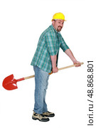 A tradesman&rsquo;s broomstick. Стоковое фото, агентство Ingram Publishing / Фотобанк Лори
