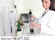 Testing red wine. Стоковое фото, агентство Ingram Publishing / Фотобанк Лори