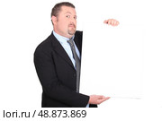 Skeptical businessman. Стоковое фото, агентство Ingram Publishing / Фотобанк Лори