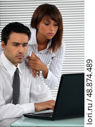Business couple with strong work ethic. Стоковое фото, агентство Ingram Publishing / Фотобанк Лори