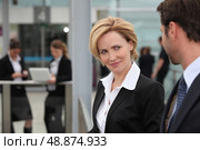 Businesswoman flirting. Стоковое фото, агентство Ingram Publishing / Фотобанк Лори