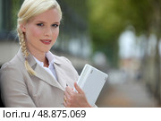 Portrait of a young trainee. Стоковое фото, агентство Ingram Publishing / Фотобанк Лори