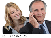 Woman admiring her boss. Стоковое фото, агентство Ingram Publishing / Фотобанк Лори