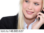 Portrait of blonde woman. Стоковое фото, агентство Ingram Publishing / Фотобанк Лори