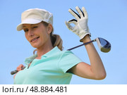 Golfer winking. Стоковое фото, агентство Ingram Publishing / Фотобанк Лори