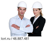 Architect couple. Стоковое фото, агентство Ingram Publishing / Фотобанк Лори