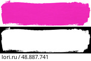 Pink stroke of paint brush. Стоковая иллюстрация, иллюстратор Роман Самохин / Фотобанк Лори