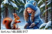 Однажды зимой. Стоковое AI-видео, аниматор Антонина Тарасова / Фотобанк Лори