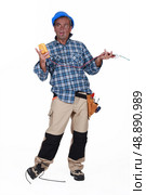Stupid electrician. Стоковое фото, агентство Ingram Publishing / Фотобанк Лори