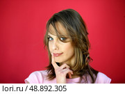 Indecisive woman. Стоковое фото, агентство Ingram Publishing / Фотобанк Лори