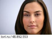Closeup of an attractive woman’s face. Стоковое фото, агентство Ingram Publishing / Фотобанк Лори