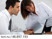 Colleagues having fun. Стоковое фото, агентство Ingram Publishing / Фотобанк Лори