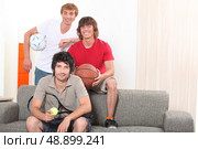 Sporty guys. Стоковое фото, агентство Ingram Publishing / Фотобанк Лори
