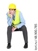Bored engineer. Стоковое фото, агентство Ingram Publishing / Фотобанк Лори