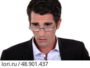 An anxious businessman. Стоковое фото, агентство Ingram Publishing / Фотобанк Лори