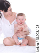 Mother and baby. Стоковое фото, агентство Ingram Publishing / Фотобанк Лори