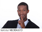 Gesture of silence. Стоковое фото, агентство Ingram Publishing / Фотобанк Лори