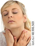 Tired young woman. Стоковое фото, агентство Ingram Publishing / Фотобанк Лори
