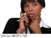 Pensive businesswoman. Стоковое фото, агентство Ingram Publishing / Фотобанк Лори