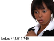 An unhappy office worker. Стоковое фото, агентство Ingram Publishing / Фотобанк Лори