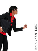 Businesswoman in running. Стоковое фото, агентство Ingram Publishing / Фотобанк Лори