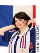 A French football supporter. Стоковое фото, агентство Ingram Publishing / Фотобанк Лори
