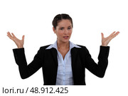 Bemused businesswoman. Стоковое фото, агентство Ingram Publishing / Фотобанк Лори