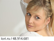 Portrait of blonde woman. Стоковое фото, агентство Ingram Publishing / Фотобанк Лори